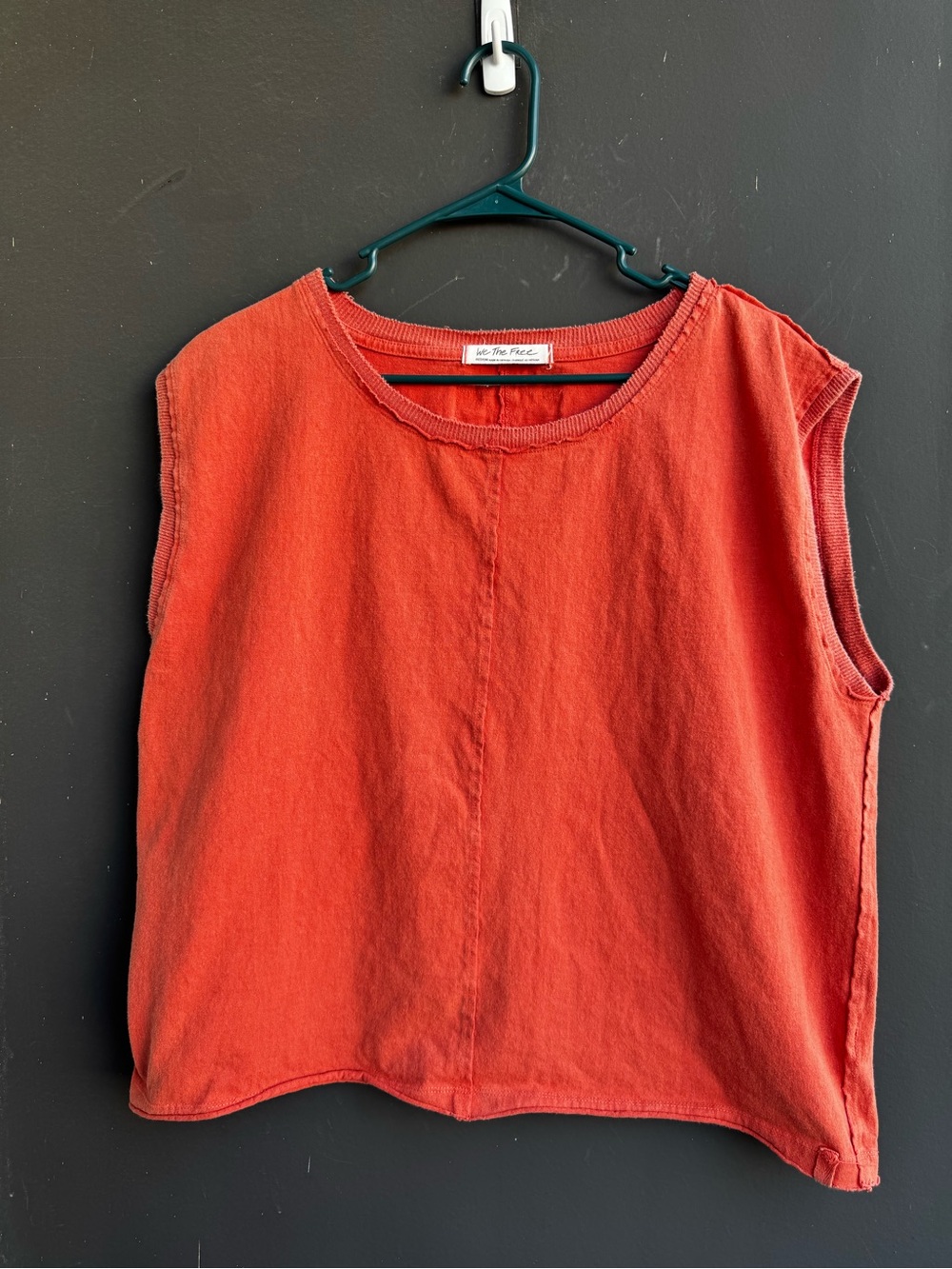 We The Free Harnie Tank orange sleeveless muscle top by Free People